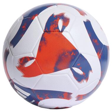 М'яч для футболу Adidas Tiro League TSBE біло-синьо-червоний HT2422 4 (M-14106663) фото №2