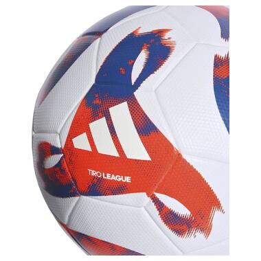 М'яч для футболу Adidas Tiro League TSBE біло-синьо-червоний HT2422 4 (M-14106663) фото №4