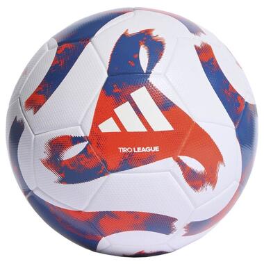 М'яч для футболу Adidas Tiro League TSBE біло-синьо-червоний HT2422 4 (M-14106663) фото №1
