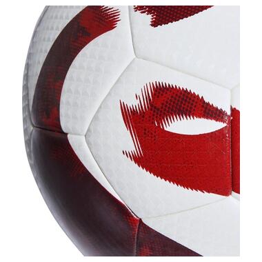 М'яч для футболу Adidas Tiro League термозварений біло-червоний HZ1294 5 (M-13503576) фото №3
