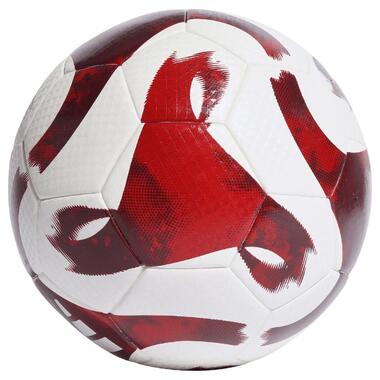 М'яч для футболу Adidas Tiro League термозварений біло-червоний HZ1294 5 (M-13503576) фото №2