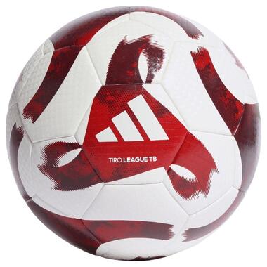 М'яч для футболу Adidas Tiro League термозварений біло-червоний HZ1294 5 (M-13503576) фото №1