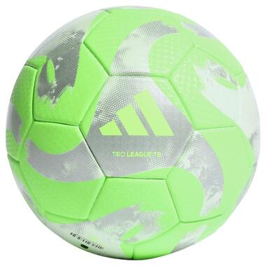 М'яч для футболу Adidas Tiro League термозварений зелено-сірий HZ1296 5 (M-13503584) фото №1