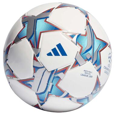 М'яч для футболу Adidas UCL Junior 350 League 23/24 Груповий етап для дітей біло-синій IA0941 4 (M-13512220) фото №1