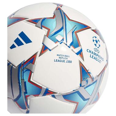 М'яч для футболу Adidas UCL Junior 350 League 23/24 Груповий етап для дітей біло-синій IA0941 4 (M-13512220) фото №3