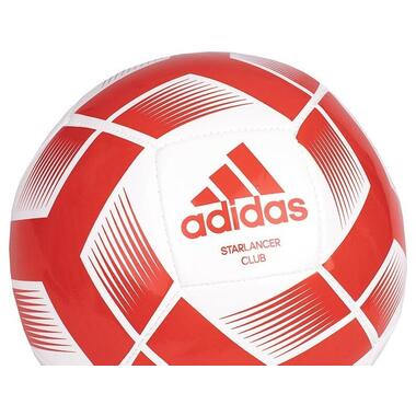 М'яч для футболу Adidas Starlancer Club Ball біло-червоний IA0974 5 (M-13558876) фото №3