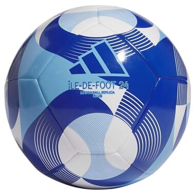 Футбольний м'яч Adidas Olympic 24 Club синій IW6328 розмір 5 (M-13701507) фото №1
