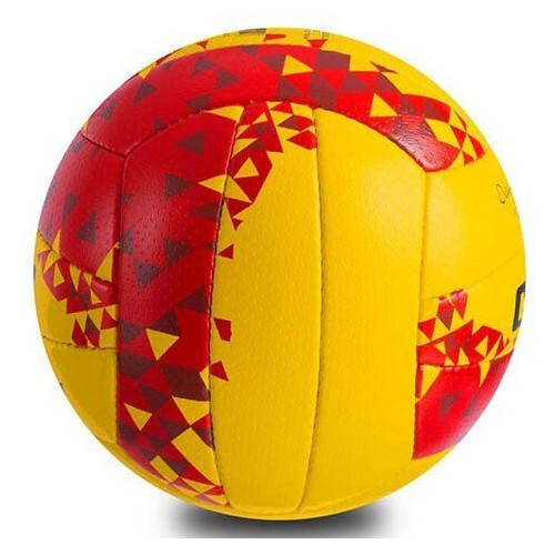 М'яч волейбольний Composite Leather Core CRV-033 №5 Жовто-червоний (57429275) фото №2