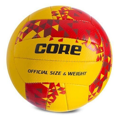 М'яч волейбольний Composite Leather Core CRV-033 №5 Жовто-червоний (57429275) фото №1
