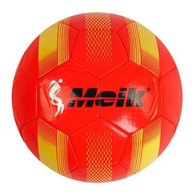 М'яч футбольний №5 лакований Meik, червоний (C55983) фото №1