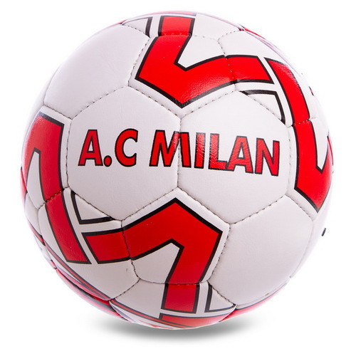 М'яч футбольний Matsa AC Milan FB-0598 №5 Біло-червоний (57240003) фото №2