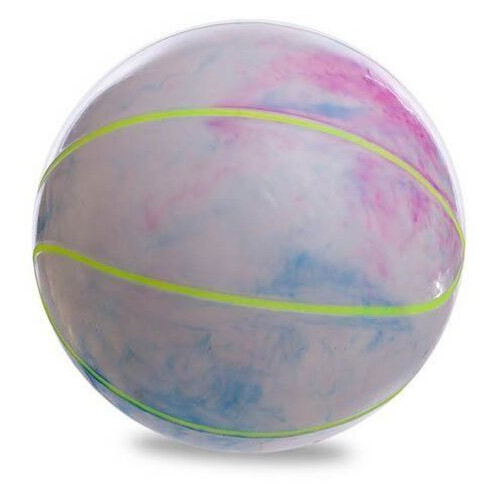 М'яч гумовий Legend Баскетбольний BA-1910 Салатово-рожевий (59430003) фото №2