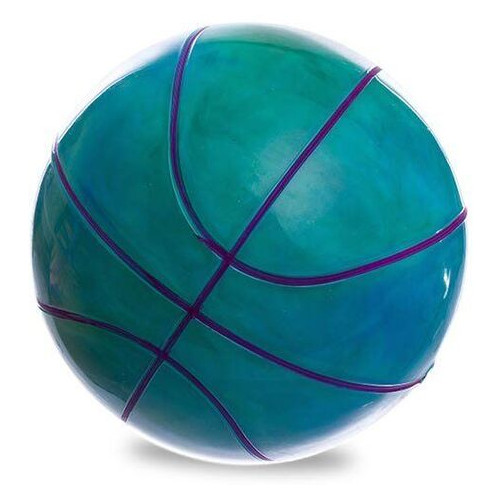 М'яч гумовий баскетбольний Legend BA-1910 Фіолетово-салатовий (59430003) фото №1