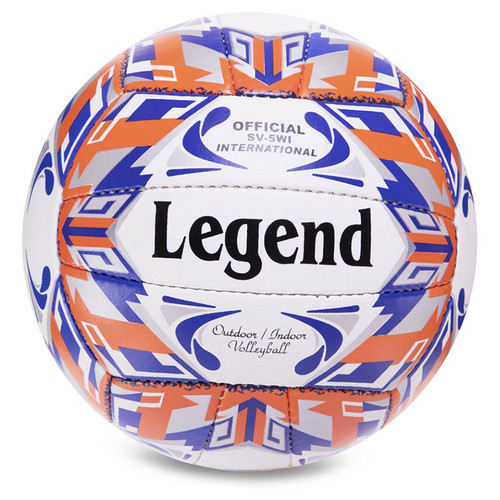 М'яч волейбольний Legend VB-3125 №5 Біло-синьо-жовтогарячий (57430033) фото №1