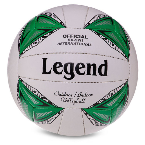 М'яч волейбольний Legend VB-3127 №5 Біло-зелений (57430031) фото №1