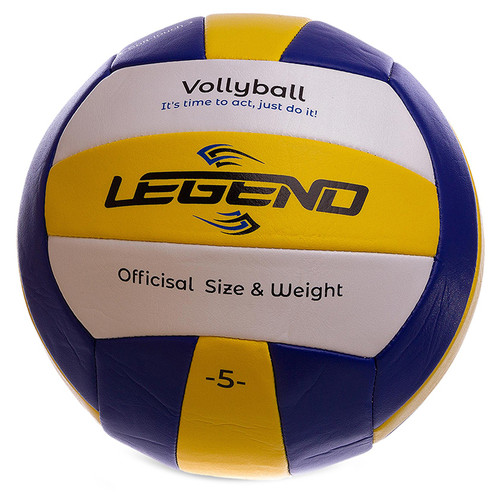 М'яч волейбольний Legend VB-1897 №5 Біло-синьо-жовтий (57430036) фото №1