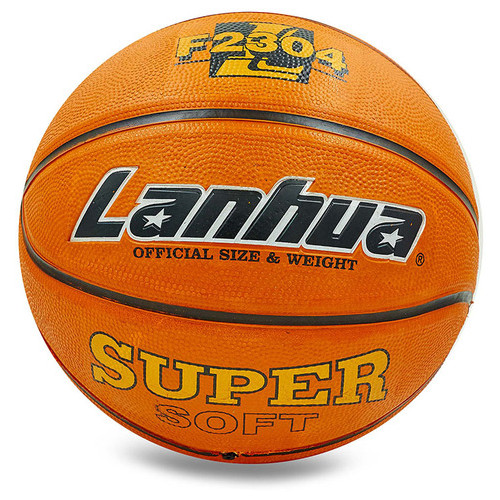 М'яч баскетбольний Lanhua гумовий Super Soft F2304 №7 Помаранчевий (57573002) фото №1