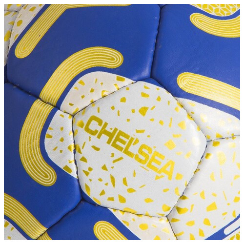 М'яч футбольний Ballonstar Chelsea FB-0680 №5 Золото-синій (57566030) фото №3