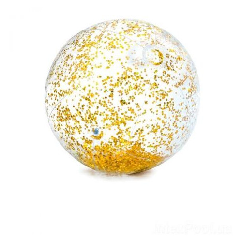 Пляжний м'ячик Intex Glitter золотистий (58070) фото №1