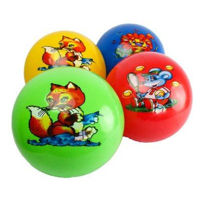 М'яч гумовий A-Toys Тварини 5 штук (BT-PB-0023) фото №1