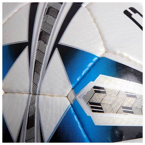 М'яч футбольний Core 5 Star CR-008 №5 Біло-синій (57568016) фото №3