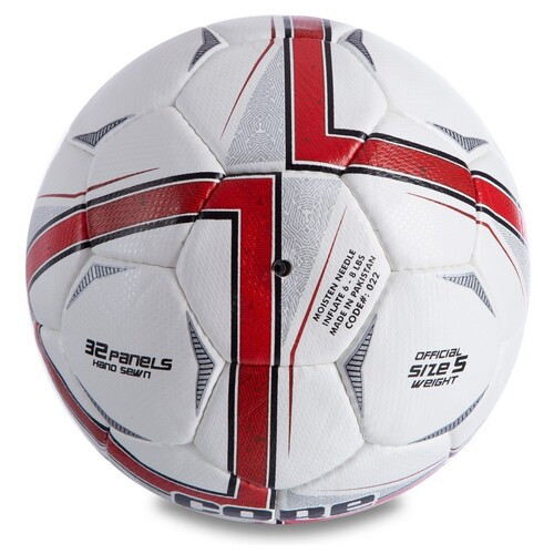 М'яч футбольний Core Challenger CR-022 №5 Біло-червоний (57568022) фото №2