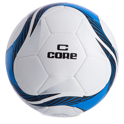 М'яч футбольний Core Hibred Super CR-013 №5 Біло-синій (57568013) фото №1
