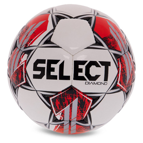 М'яч футбольний Select Diamond V23 DIAMOND-WR №4 Біло-червоний (57609006) фото №1