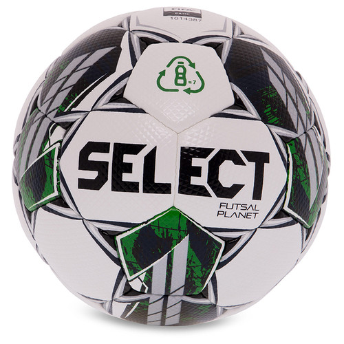 Футзальний м'яч Select Futsal Planet V22 Z-PLANET-WG №4 Біло-зелений (57609003) фото №1