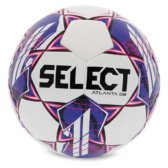М'яч футбольний Select Atlanta DB FIFA Basic V23 ATLANTA-4WV №4 Біло-фіолетовий (57609013) фото №1