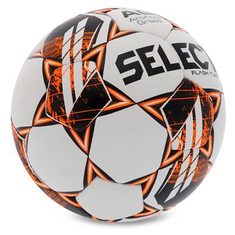 М'яч футбольний Select Flash Turf FIFA Basic V23 FLASH-TURF-WOR №4 Біло-помаранчевий (57609017) фото №2