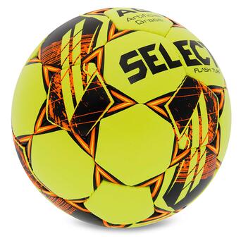 М'яч футбольний Select Flash Turf FIFA Basic V23 FLASH-TURF-YOR №4 Жовто-помаранчевий (57609018) фото №2