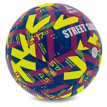 М'яч футбольний Select Street Soccer V23 №4,5 Жовто-синій (57609024) фото №2