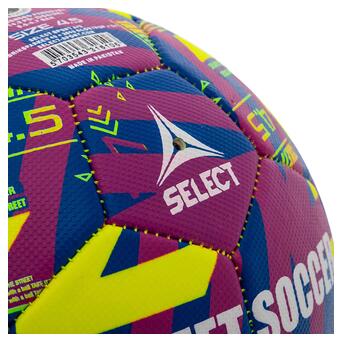 М'яч футбольний Select Street Soccer V23 №4,5 Жовто-синій (57609024) фото №4