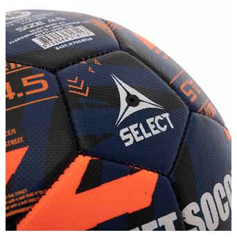 М'яч футбольний Select Street Soccer V23 №4,5 Помаранчево-синій (57609024) фото №4