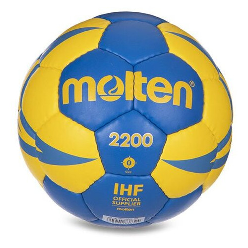 М'яч для гандболу Molten H0X2200 №0 Синьо-жовтий (57483040) фото №1