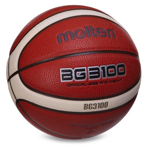 М'яч баскетбольний Molten Composite Leather B5G3100 №5 Помаранчевий (57483046) фото №2