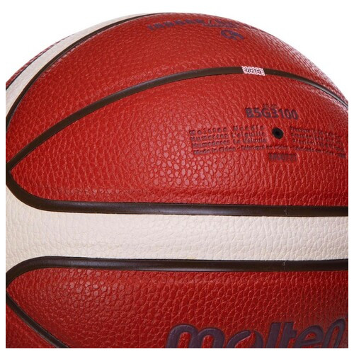 М'яч баскетбольний Molten Composite Leather B5G3100 №5 Помаранчевий (57483046) фото №5