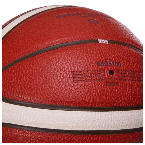 М'яч баскетбольний Molten Composite Leather B6G3100 №6 Помаранчевий (57483054) фото №5