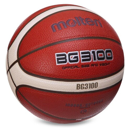 М'яч баскетбольний Molten Composite Leather B6G3100 №6 Помаранчевий (57483054) фото №2
