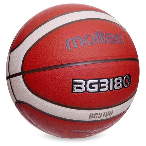 М'яч баскетбольний Molten Composite Leather B7G3180 №7 Помаранчевий (57483048) фото №2
