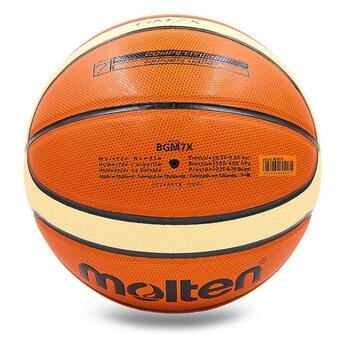 М'яч баскетбольний Molten BGM7X №7 Помаранчево-бежевий (57483070) фото №3