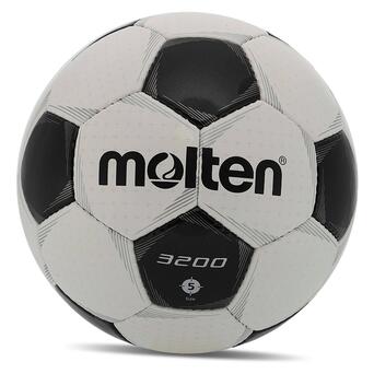 М'яч футбольний Molten F5P3200 №5 Біло-чорний (57483073) фото №1