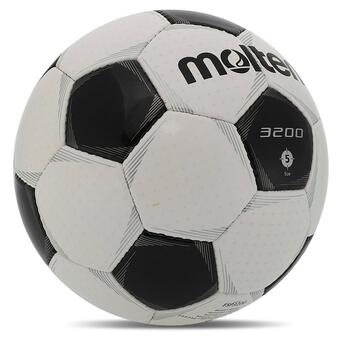 М'яч футбольний Molten F5P3200 №5 Біло-чорний (57483073) фото №2