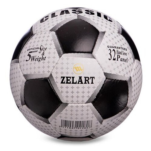 М'яч футбольний FDSO Classic FB-6589 №5 Біло-чорний (57508075) фото №2