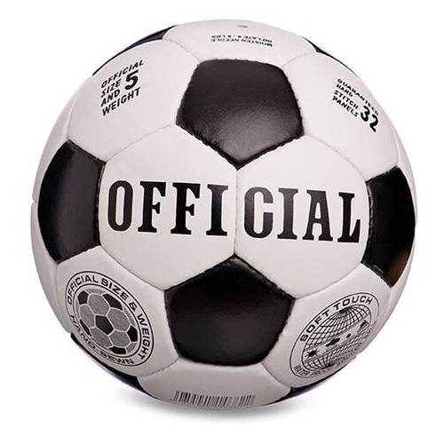 М'яч футбольний FDSO Official FB-6590 №5 Біло-чорний (57508076) фото №1