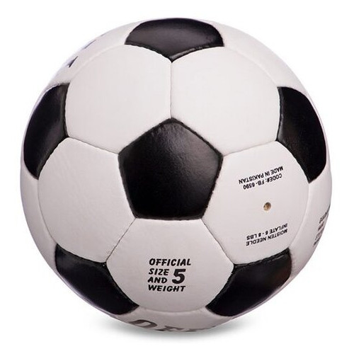 М'яч футбольний FDSO Official FB-6590 №5 Біло-чорний (57508076) фото №2