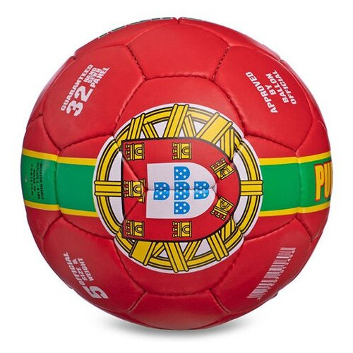 М'яч футбольний FDSO Portugal FB-6723 №5 Червоний (57508089) фото №2