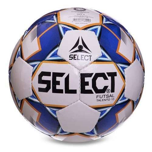 М'яч футбольний FDSO Select ST Talento 13 FB-2997 №4 Біло-синій (57508139) фото №2
