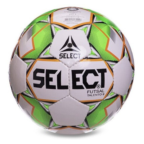 М'яч футбольний FDSO Select ST Talento 9 FB-2996 №4 Біло-зелений (57508138) фото №2